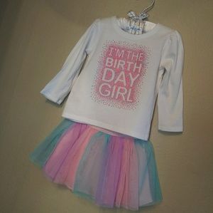 Toddler girl Birthday Outfit
